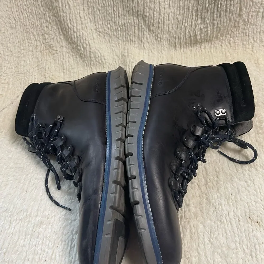 Cole Haan Men's ZeroGrand leather black Waterproof Hiker Boot Style C38230 SZ13M